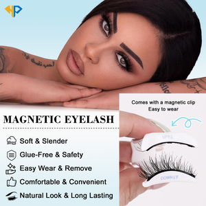 2 paires de <span class=keywords><strong>cils</strong></span> magnétiques naturels longs, épais et doux, boîte en métal, réutilisables, aimants puissants, légers, sans colle, clip <span class=keywords><strong>magnétique</strong></span> pour <span class=keywords><strong>cils</strong></span> - Product Image 4