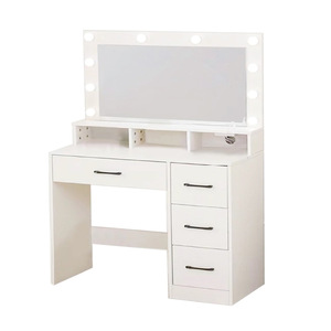 Ningbo Hongzi Makeup <b>Vanity</b> <b>Table</b> With Lighted <b>Mirror</b> Dimmable For Commercial Use - Product Image 3