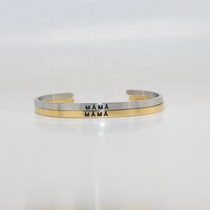 โรงงานเครื่องประดับที่กำหนดเองขายส่งสแตนเลสสลักฮาวายสร้อยข้อมือภาษาฮาวายแม่กำไลข้อมือ - Product Image 5