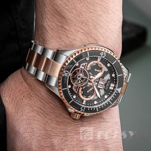 Orologio <span class=keywords><strong>da</strong></span> <span class=keywords><strong>Uomo</strong></span> di Design OEM ODM con Logo Personalizzato, Orologio Meccanico Automatico con Calendario, Impermeabile, Tourbillon <span class=keywords><strong>da</strong></span> Business - Product Image 5