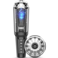 Godet de masturbation masculin électrique portable, jouet sexuel détachable avec 4 modes de succion et 10 modes de vibration, succion automatique