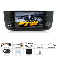 Autoradio GPS CarPlay Android 2G 32G 6.2/7 Pouces pour Fiat Linea Punto Evo 2012-2015 avec Écran Tactile Radio Vidéo Audio