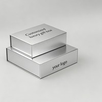 Boîte cadeau magnétique vide de qualité supérieure avec design imprimé personnalisé, emballage de produits de soin de la peau et de parfums, boîte en carton rigide de luxe