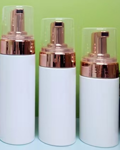 Bon prix, flacon en plastique de 60/80/100 ml, flacon moussant, bouchon plaqué or, bouchon or rose - Product Image 6