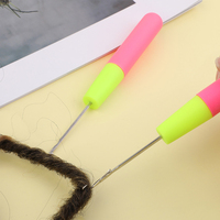 Outil de crochet pour tresses Faux Locs en gros, crochet à loquet pour dreadlocks et tissage de cheveux