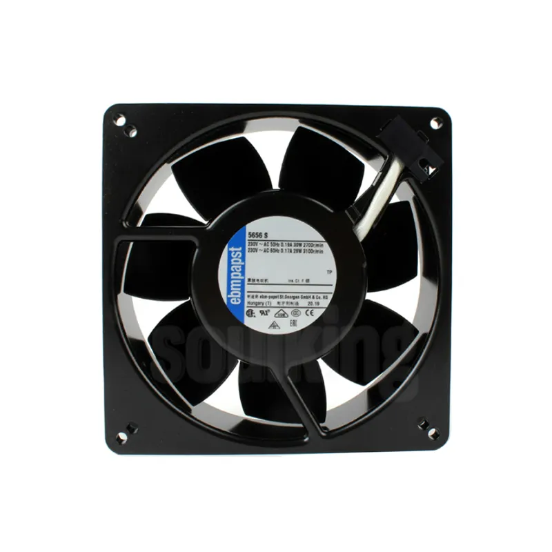 5656S 0.19A 13538 yüksek sıcaklığa dayanıklı ac frekans çevirici eksenel fan ebmpapst fan için tüm metal 230v soğutma fanı