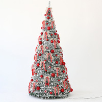 Erweiterbarer Faltbarer Weihnachtsbaum DIY-Dekorationen für Zuhause und Gewerbliche Nutzung