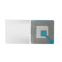 RF 8.2MHz 40*40mm HAX703 étiquette en papier souple système de sécurité de supermarché code à barres EAS autocollant blanc EAS étiquette de sécurité