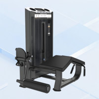Machine à flexions de jambes couchées à charge par poulie, équipement d'entraînement de la force des ischio-jambiers avec rouleau réglable et support de cheville, équipement de gym commercial