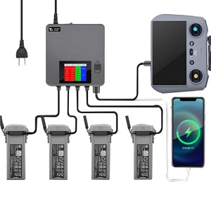 LCD Display <strong>Smart</strong> Electric Drone Charging Hub Multi-Function Storage Charging for <strong>DJI</strong> Air 3 Battery and Remote <strong>Control</strong>