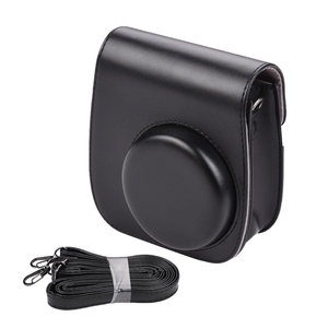 Étui en cuir pour appareil photo FUJIFILM <span class=keywords><strong>Instax</strong></span> Mini 11, couleur unie, avec sangle, protection intégrale - Product Image 6