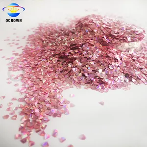 Sombra pigmento Granel Gel Unha Polonês Glitter laser para Decoração de Unhas cromo prego pó pintura luminosa