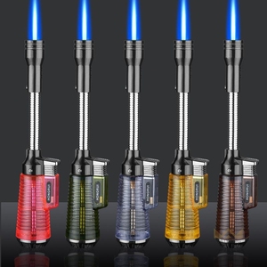 Nuevo Encendedor Giratorio de Metal, Encendedor de Cigarros a Butano Resistente al Viento para Barbacoa, Cocina y Uso en Restaurantes - Product Image 3