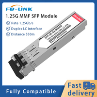 Module émetteur-récepteur SFP multimode 1G 1.25G SFP SX 850nm LC 550M DDM compatible avec Juniper/MikroTik