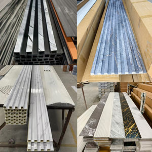 Wpc interno decorativo Pvc impiallacciatura di marmo pannello di parete con pannello laminato impermeabile ignifugo pannello di parete altri pannelli - Product Image 6