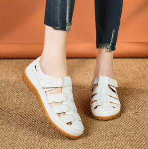 Alta calidad superventas moda <span class=keywords><strong>mujer</strong></span> verano plano PU Material zapatos <span class=keywords><strong>de</strong></span> talla grande señora zapatos - Product Image 6