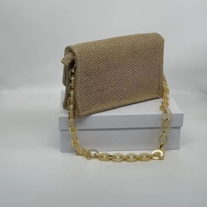 Wholesale Woven Bag with Fashionable Acrylic Chain for Underarm Use. Ideal for Vacation Outfits. Gift Box Included. - Product Image 1