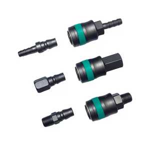 क्यू 19 अनुकूलन योग्य 1/8 " - 3/<span class=keywords><strong>4</strong></span>" पुरुष फोर्जिंग पीतल स्टील स्क्रू फ्लैशबैक रैस्टर डबल पार्कर त्वरित कूपलिंग - Product Image 3