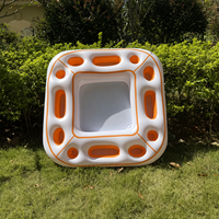Table de poker aquatique gonflable d'été, plateau de jeu flottant, glacière pour piscine et fête sur la plage