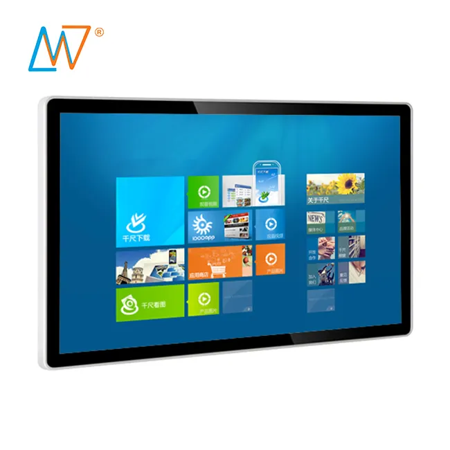 Venda quente personalizado uso interno wifi 32 polegada touch screen pc monitor tudo em um pc