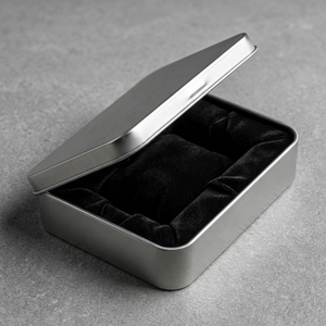 Caja de hojalata rectangular personalizada al por mayor para chocolate, embalaje metálico reciclable con bisagra para dulces, mentas, té y artesanías - Product Image 2