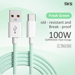 كابل USB-A إلى Type-C عالي الجودة مجدول من النايلون، شحن سريع 66 واط 6 أمبير، 1 متر/2 متر للآيفون/هواتف أندرويد والطابعات - Product Image 3