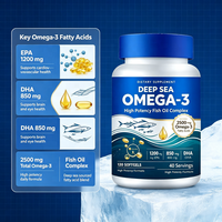 Gélules d'oméga 3 EPA DHA végétaliennes pour hommes et femmes, alternative à l'huile de poisson à base de plantes, complément alimentaire quotidien d'acides gras oméga 3