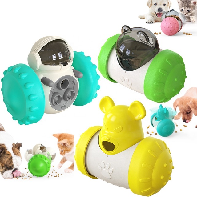 Durable Electric Dog Cat Toys Move by Gravity New Arrivals Interactive & Movement Pet Toys With Food Leak Hole Pet Toys