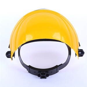 Masque de protection facial jaune en aluminium avec bordure, style bandeau, résistant aux chocs, à vision complète pour PC - Product Image 3
