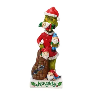 2024 yeni ürünler Merry Christmas Grinch ailesi yeşil canavar Midgets yiyor