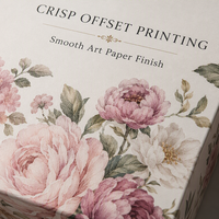 Boîte cadeau avec fenêtre, personnalisée, en papier d'art imprimé, impression offset pour l'emballage et la présentation de cadeaux et d'artisanat