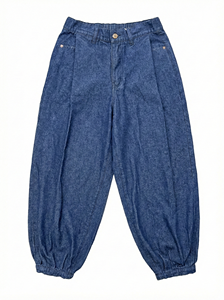 Women's Loose Denim <strong>Jeans</strong> Side Stripe Wide Leg Pants <strong>Elastic</strong> Waist Baggy Men's Streetwear Casual Blue Trousers Summer Fashion - Product Image 5