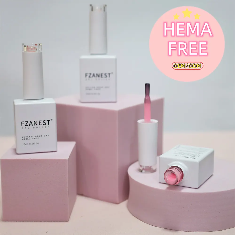 FZANEST hema free Builder in einer Flasche Nägel liefert Salon selbst nivellierend Medium Viskosität Builder Nagel Gel Nagel verlängerung