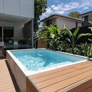 OEM nhà máy ngoài trời lớn 20ft 40ft sợi thủy tinh bơi Acrylic kính cửa sổ prefab hồ bơi vận chuyển <span class=keywords><strong>container</strong></span> hồ bơi - Product Image 2