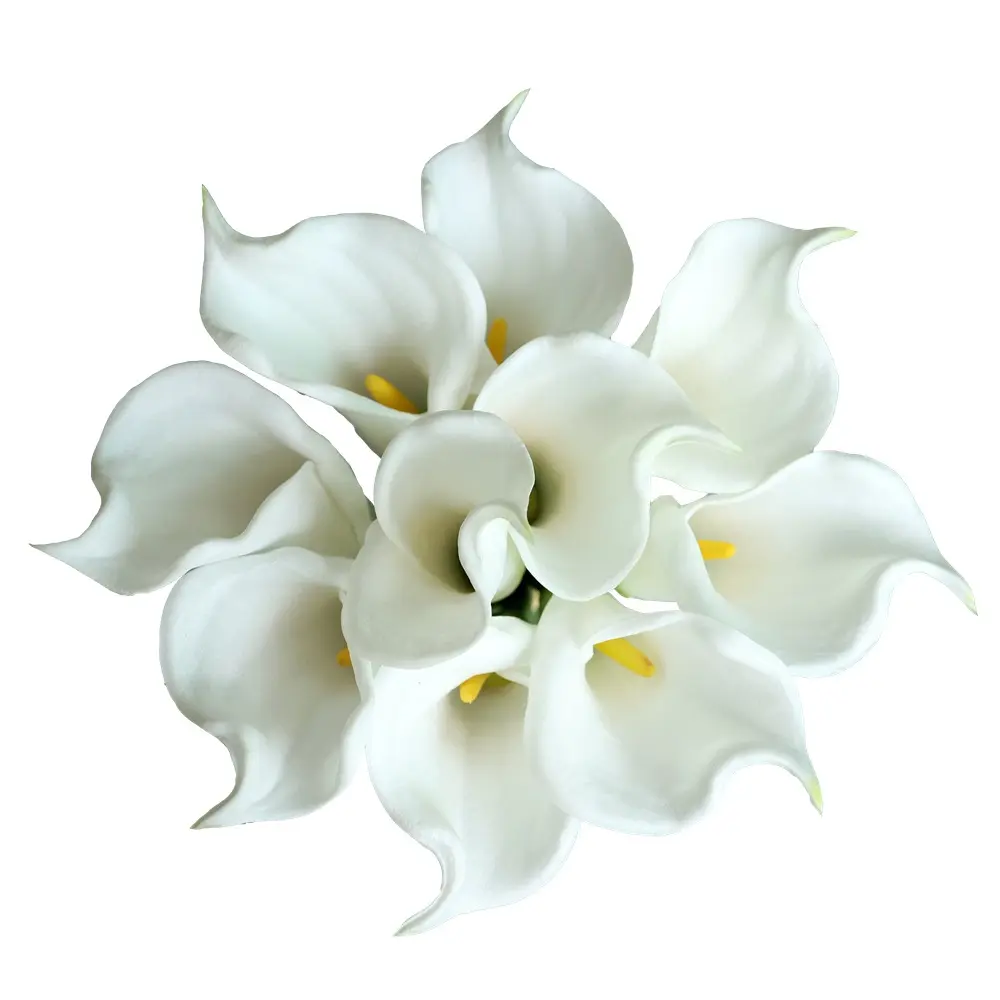 Real Touch Faux Big Calla Lily Artifical Flowers PU