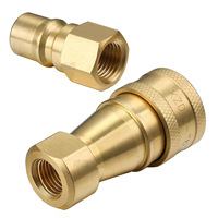 Raccords rapides en laiton KZD, raccords en cuivre, connecteurs flexibles tout cuivre, galvanisés, usinés, à tête hexagonale, vente en gros ZG 1/4 2