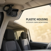 Caméra de recul étanche IP68 12V 24V à écran partagé 1080P avec vision nocturne et ADAS pour camions, bus, fourgonnettes et véhicules utilitaires lourds