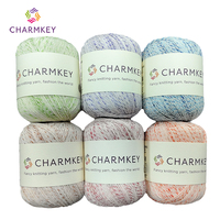 Fancy Spray Dyed Summer Cool Breathable Crochet Yarn Cotton Viscose Blended Hand Knitting Yarn