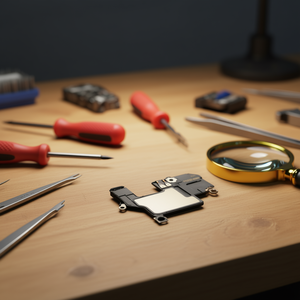 Altoparlante auricolare per iPhone 13 Pro, parte di ricambio con contatti dorati e fori di montaggio - Product Image 3