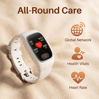 Montre connectée Smart Bracket OEM ODM 4G VL16S avec podomètre, suivi de santé, appel SOS, localisation GPS pour personnes âgées
