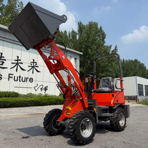 Pemuat penggerak empat roda energi baru, muatan listrik kecil, cocok untuk pertanian dan Taman - Product Image 5