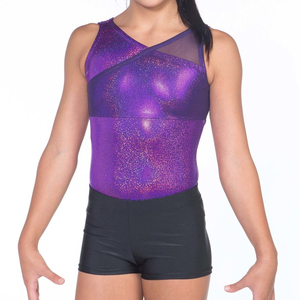 Tissu tricoté en spandex holographique léger et extensible personnalisé, avec des paillettes, pour combinaison de gymnastique, décoration en cristal pour tous - Product Image 1