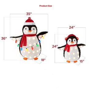 2025 yeni yıl kapalı açık LED ışık dize dekorasyon noel demir penguen avlu aydınlık heykelcik oyuncaklar sınır ötesi - Product Image 4