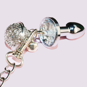 Ensemble Passion de <span class=keywords><strong>plug</strong></span> <span class=keywords><strong>anal</strong></span> imperméable pour femmes adultes avec chaîne de <span class=keywords><strong>laisse</strong></span> et outils en métal - Product Image 6