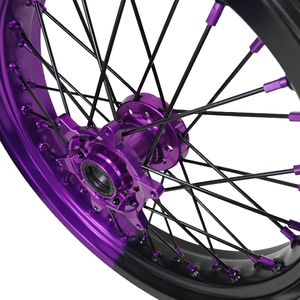Juego de Ruedas <span class=keywords><strong>Supermotard</strong></span> para <span class=keywords><strong>KTM</strong></span> de 16 Pulgadas, 3.5*17 y 5.0*17 Pulgadas, Color Clásico Personalizado - Product Image 5