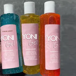 Gel Yoni para higiene íntima de marca própria, lavagem orgânica feminina, equilíbrio de PH vegano, lavagem Yoni para mulheres, cuidados de saúde