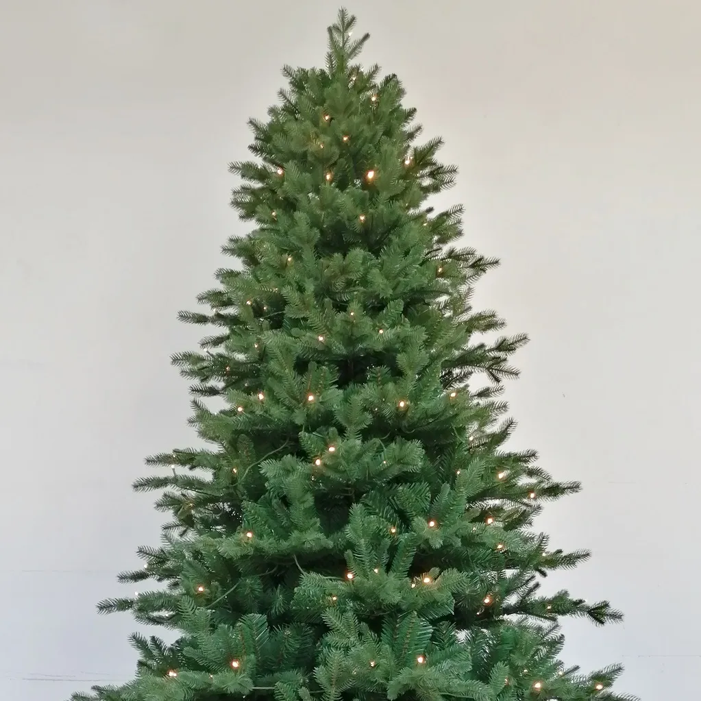 7ft 210cm Easy Power Fraser PE/PVC Mixed Tips Pre-Lit Christmas Tree Decoration With Led Lights