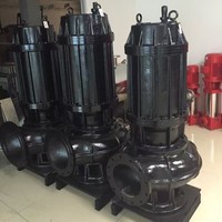 Pompe submersible en fonte pour eaux usées, anti-colmatage, pompe de relevage domestique, haute pression, grand débit, décharge 50-500 mm WQ