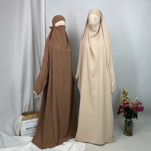 Popular One Piece Full Length Jilbab Prayer Abaya Nida Kimono Dresses for Middle East Muslim Ladies (64930) - Product Image 6