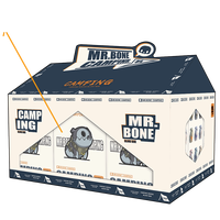 Figurines originales Mr Bone Camping - Boîte mystère Mr Bone Forth Generation Zombie Dog - Figurines mystère à collectionner pour décoration de bureau